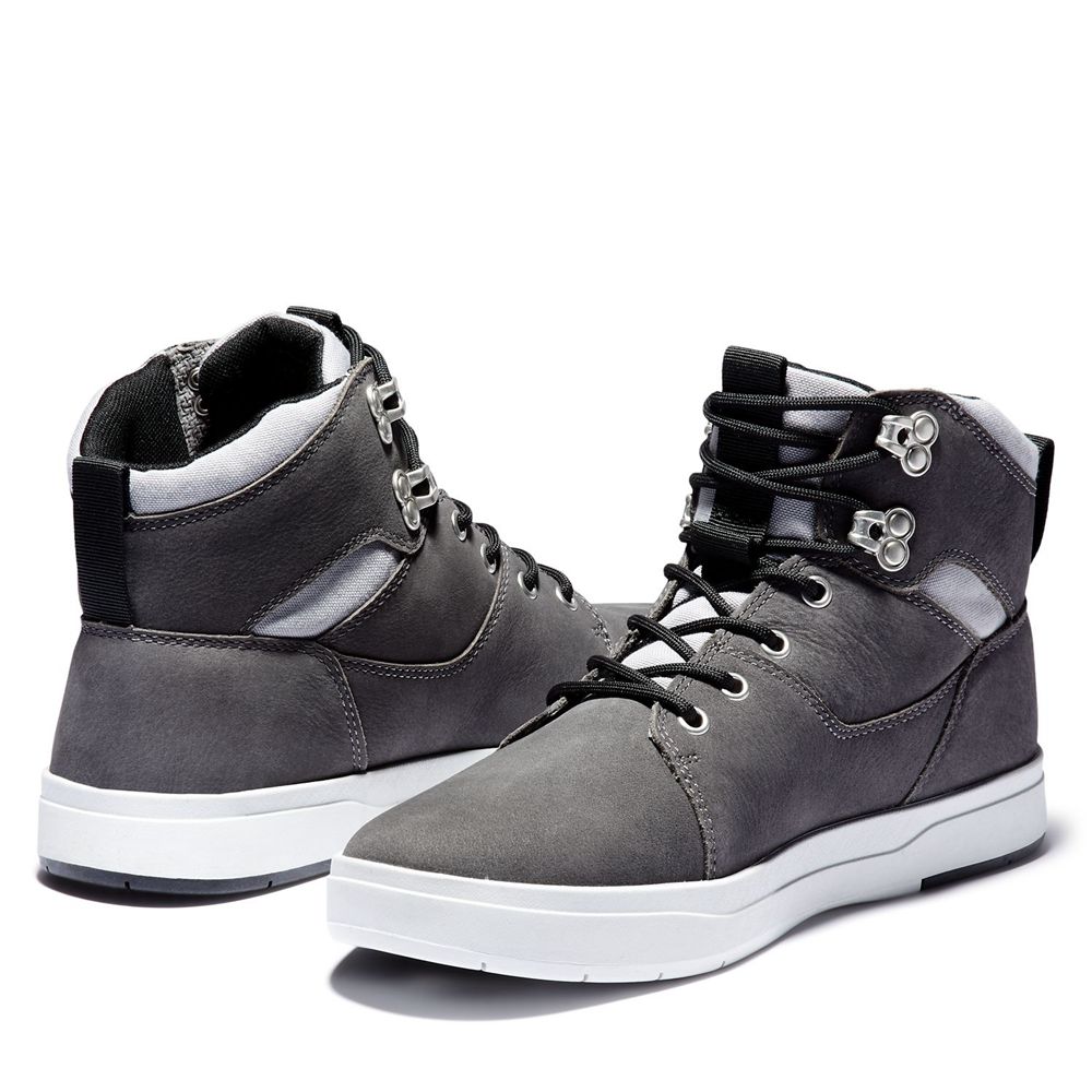 Botas de Seguridad Timberland Hombre Davis Square Gris - Chile RJL-068754